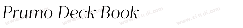 Prumo Deck Book字体转换